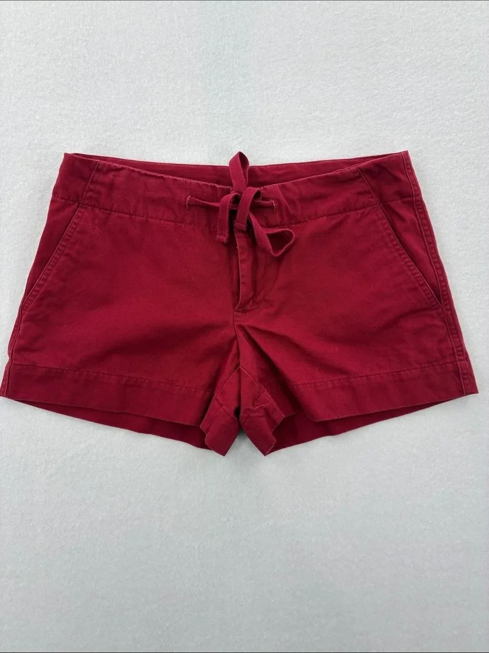 3For$20 GAP Women's Burgundy Drawstring Cotton Shorts size: 4